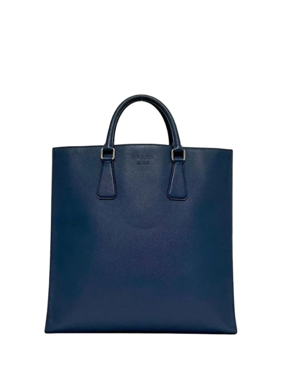 Prada Tote Blue Saffiano Leather 180 a Document Business